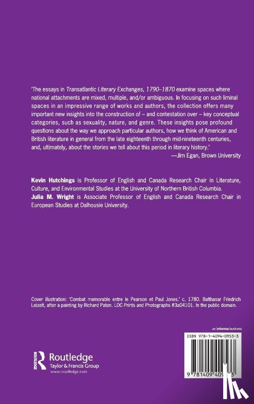 Wright, Julia M. - Transatlantic Literary Exchanges, 1790-1870