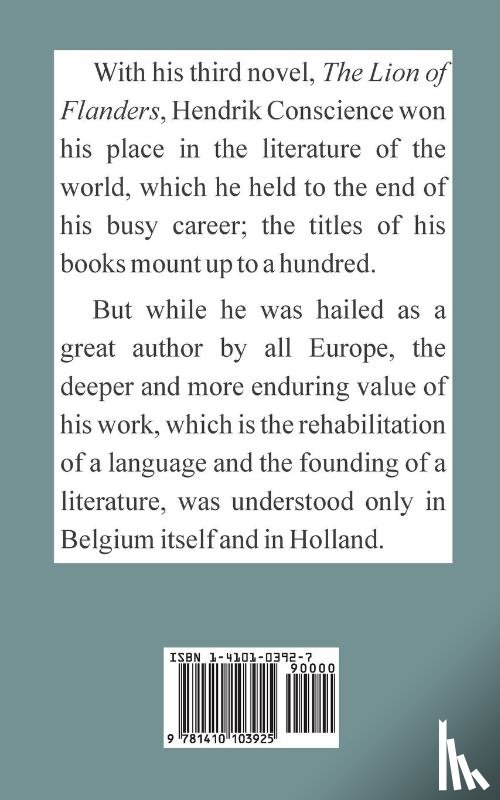 Conscience, Hendrik - The Lion of Flanders