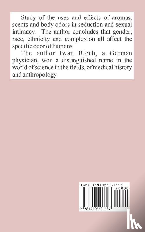 Bloch, Dr Iwan - Odoratus Sexualis