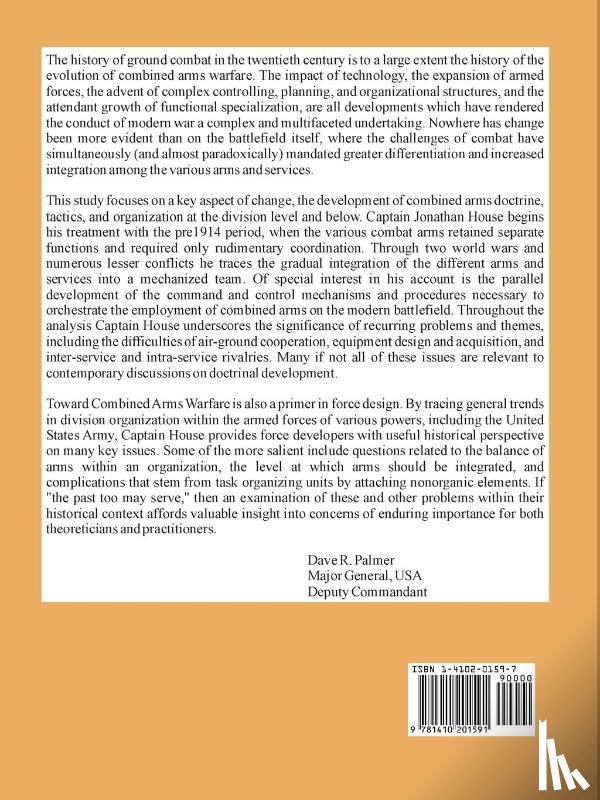 House, Jonathan M - Toward Combined Arms Warfare