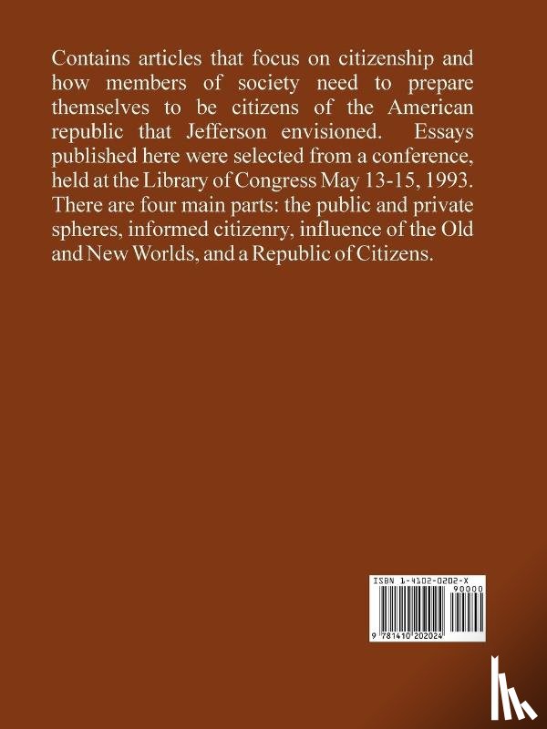  - Thomas Jefferson and the Education of a Citizen