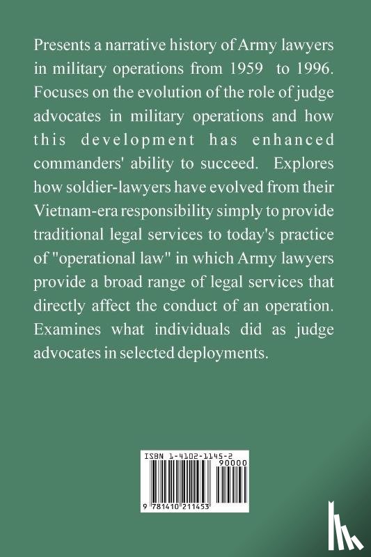 Borch, Frederic L - Judge Advocates in Combat