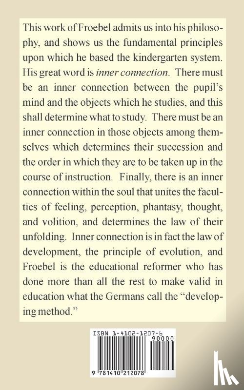Froebel, Friedrich - The Education of Man