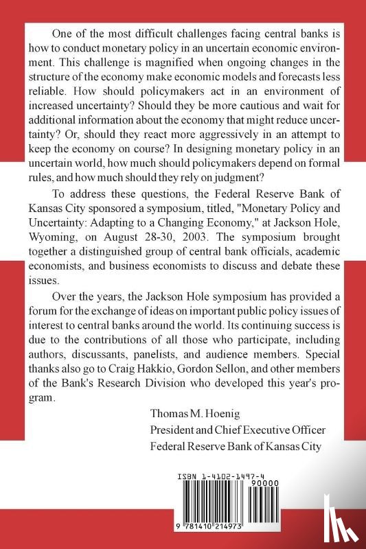 Federal Reserve Bank of Kansas City - Monetary Policy and Uncertainty