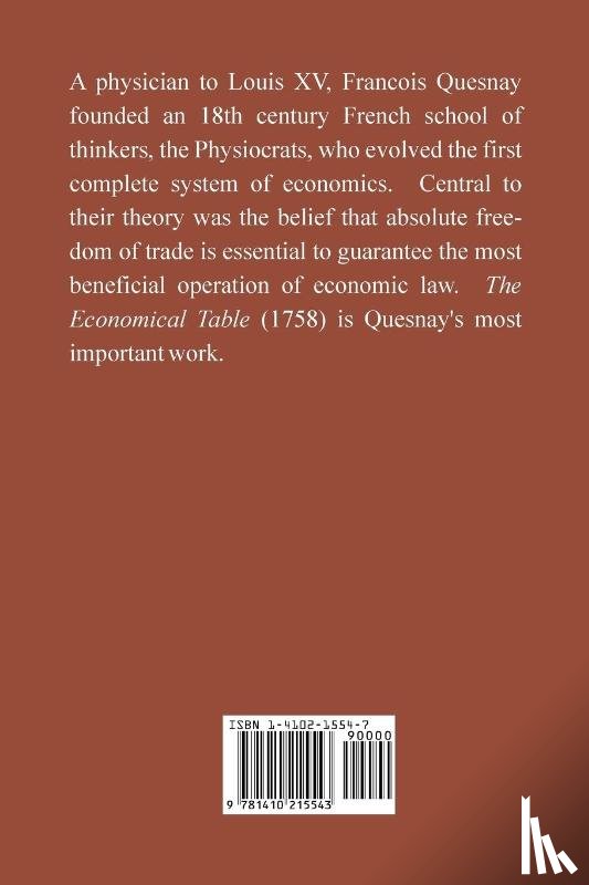 Quesnay, Francois - The Economical Table