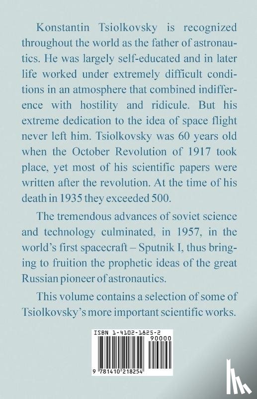Tsiolkovsky, Konstantin E - Selected Works of Konstantin E. Tsiolkovsky