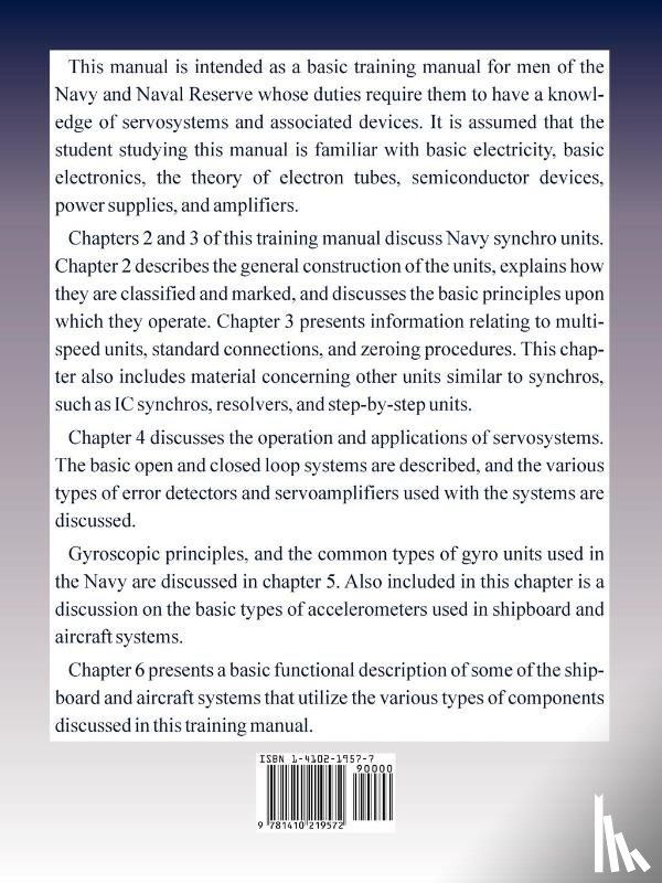 U S Navy - Synchro, Servo and Gyro Fundamentals