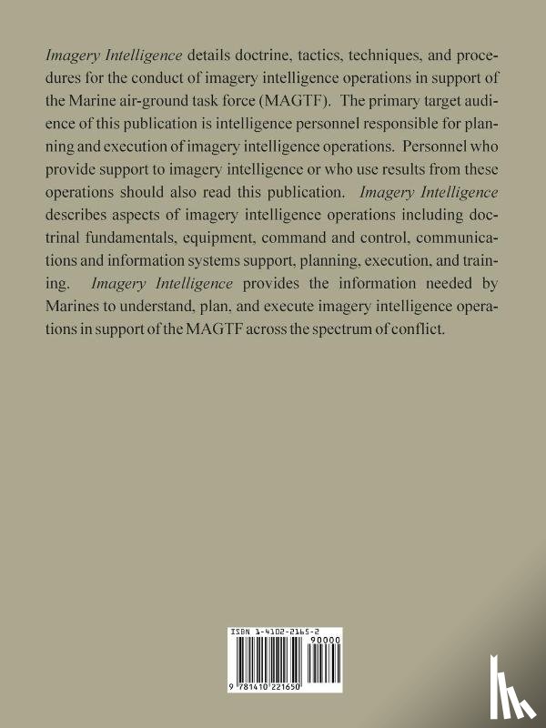 U S Marine Corps - Imagery Intelligence