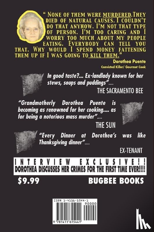 Bugbee, Shane - Cooking with a Serial Killer Recipes From Dorothea Puente