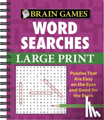 Publications International Ltd - Brain Games - Word Searches - Large Print (Purple)