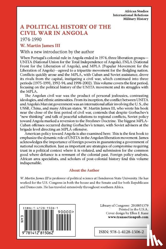  - A Political History of the Civil War in Angola, 1974-1990