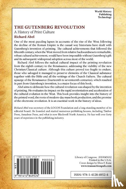 Abel, Richard - The Gutenberg Revolution