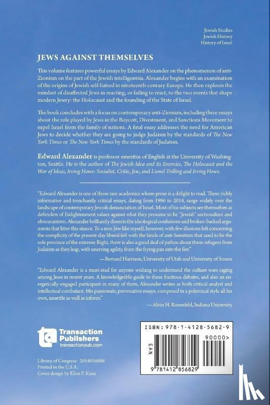 Alexander, Edward - Jews Against Themselves