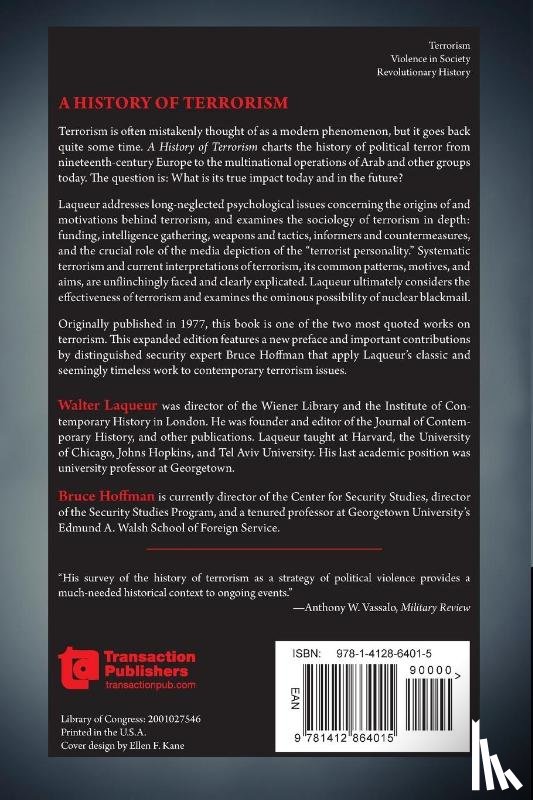 White, Andrew, Laqueur, Walter - A History of Terrorism