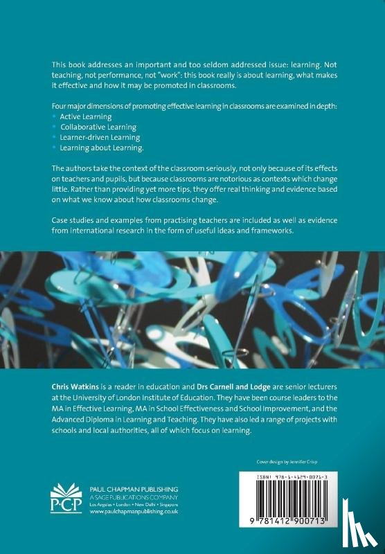 Watkins, Chris, Carnell, Eileen, Lodge, Caroline M - Effective Learning in Classrooms