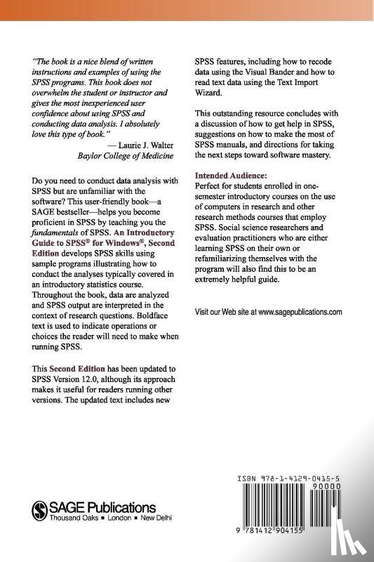 Einspruch, Eric L. - An Introductory Guide to SPSS® for Windows®
