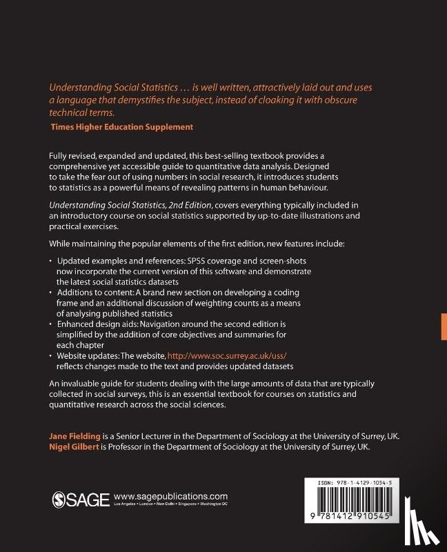 Fielding, Jane L., Gilbert, Nigel - Understanding Social Statistics