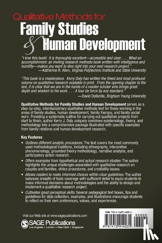 Daly, Kerry J. - Qualitative Methods for Family Studies and Human Development
