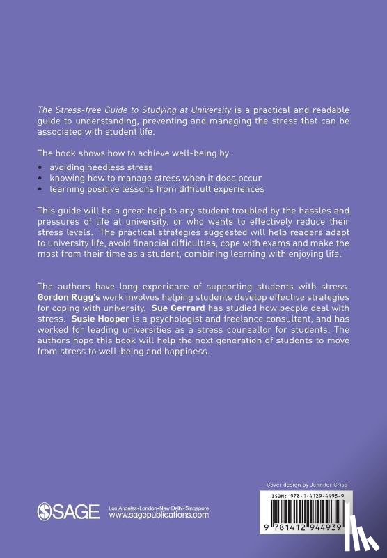 Rugg, Gordon, Gerrard, Sue, Hooper, Susie - The Stress-Free Guide to Studying at University