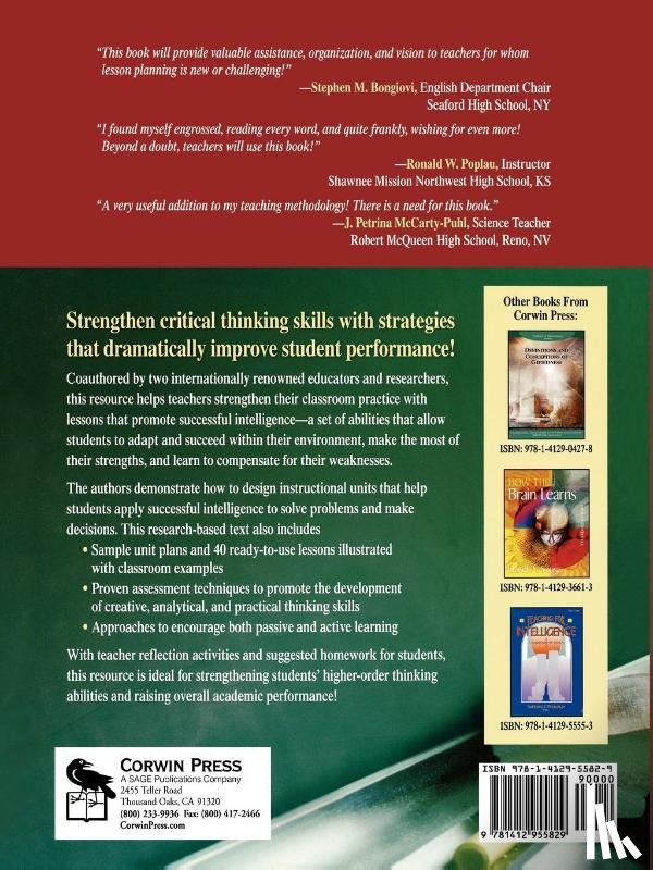 Sternberg, Robert J., Grigorenko, Elena L. - Teaching for Successful Intelligence