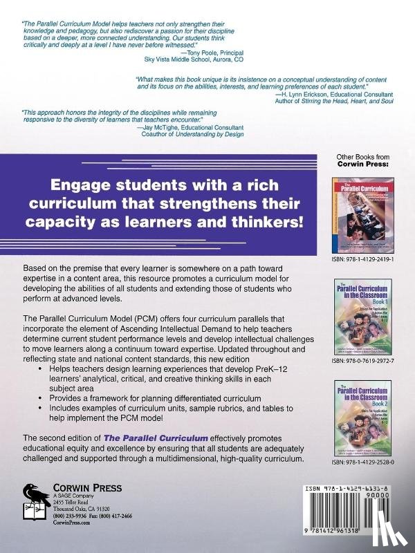 Tomlinson, Carol Ann, Kaplan, Sandra, Renzulli, Joseph S., Purcell, Jeanne H. - The Parallel Curriculum