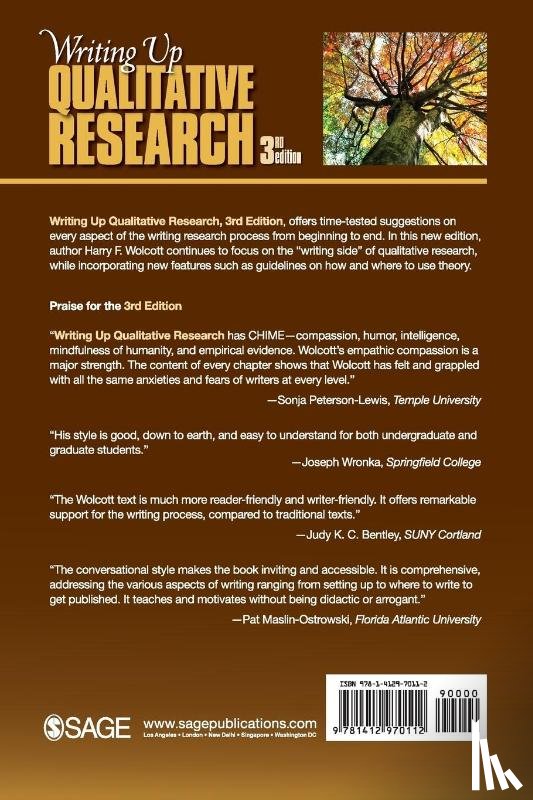 Wolcott, Harry F. - Writing Up Qualitative Research