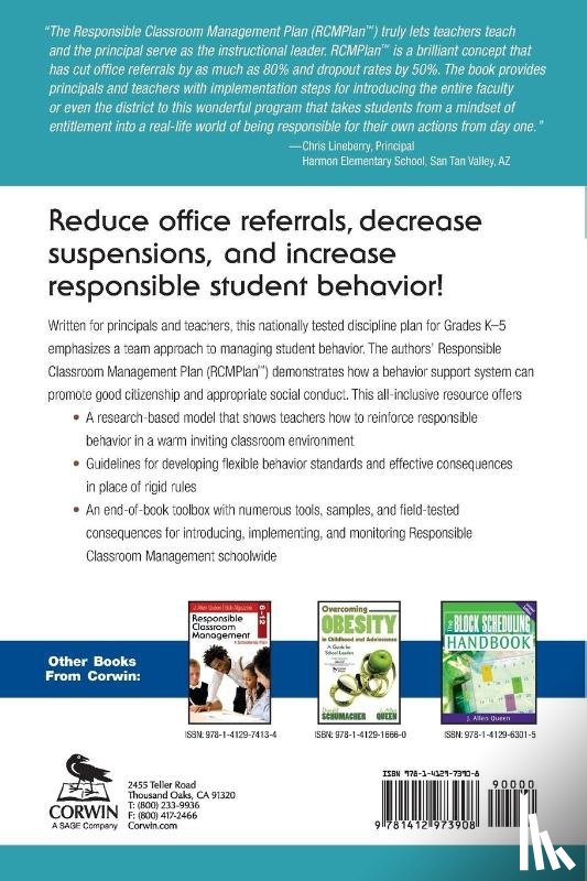 Queen, J. Allen, Algozzine, Bob - Responsible Classroom Management, Grades K–5