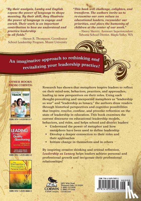 Lumby, Jacky, English, Fenwick W. - Leadership as Lunacy