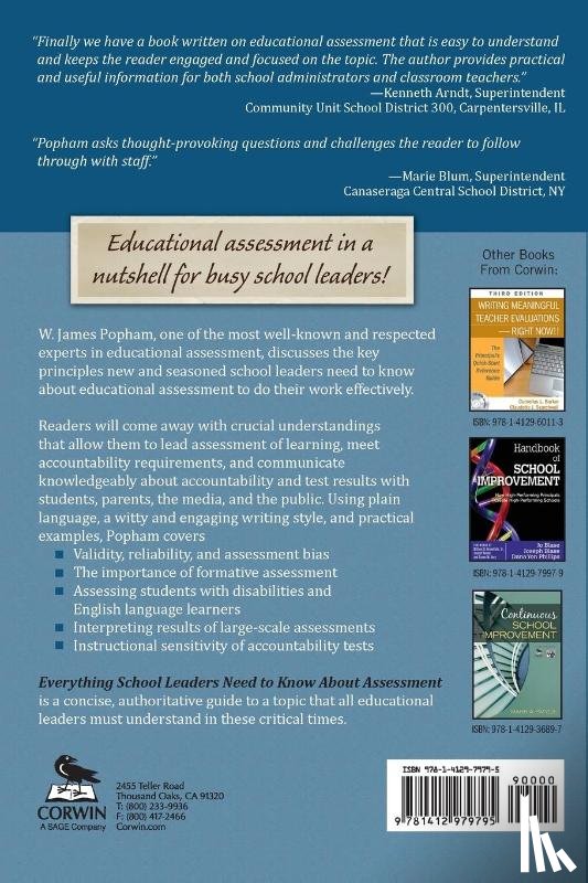 Popham, W. James - Everything School Leaders Need to Know About Assessment
