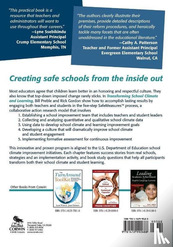 Preble, William K., Gordon, Rick M. - Transforming School Climate and Learning