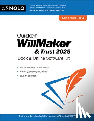 Nolo, Editors Of - Quicken Willmaker & Trust 2025: Book & Online Software Kit