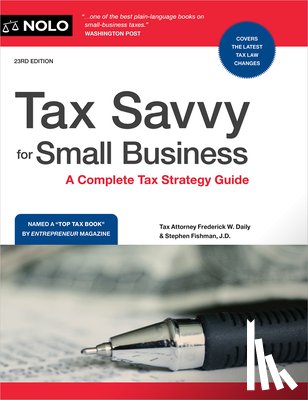 Secor, Glen - Tax Savvy for Small Business: A Complete Tax Strategy Guide