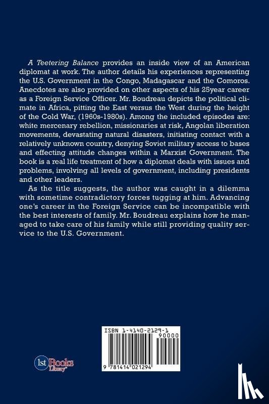 Boudreau, William - A Teetering Balance