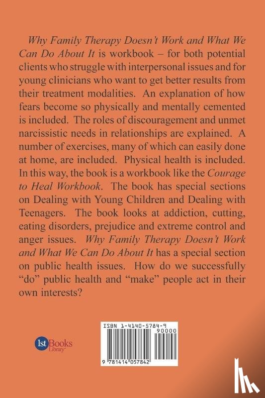 Marshall, Nancy - Why Family Therapy Doesn't Work and What We Can Do About It!