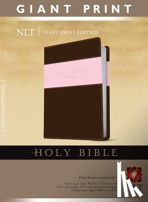  - NLT Holy Bible, Giant Print, Pink/Brown