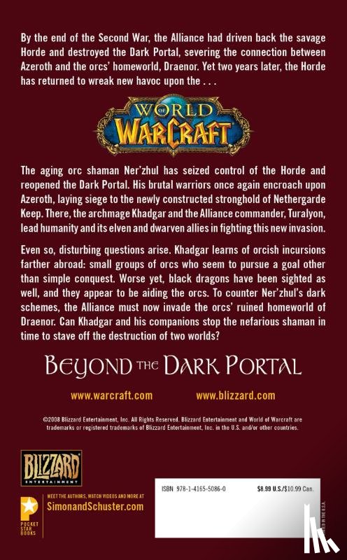 Rosenberg, Aaron - World of Warcraft: Beyond the Dark Portal
