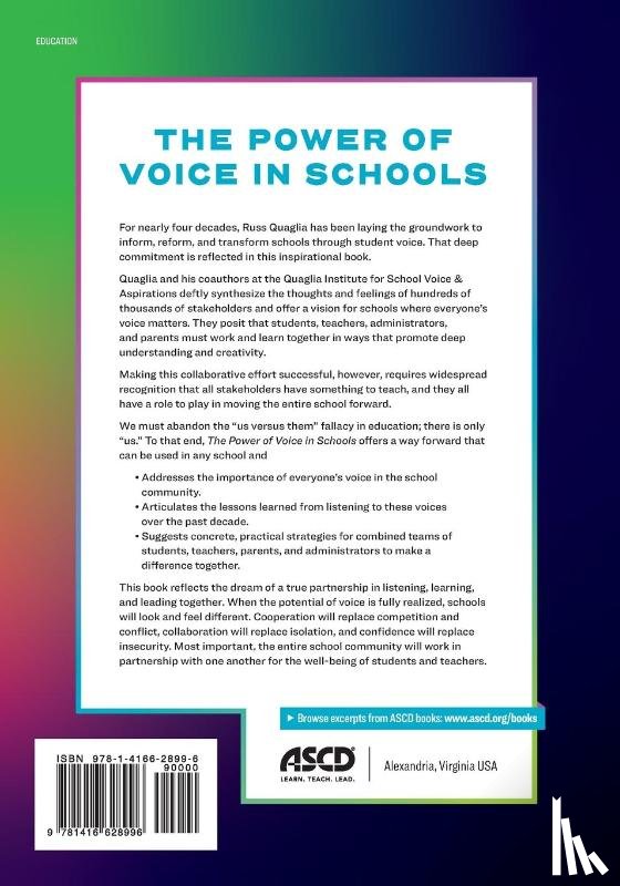 Quaglia, Russ, Fox, Kristine, Lande, Lisa, Young, Deborah - The Power of Voice in Schools