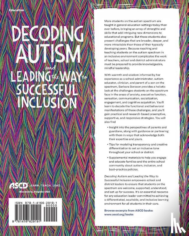 Boroson, Barbara - Decoding Autism and Leading the Way to Successful Inclusion