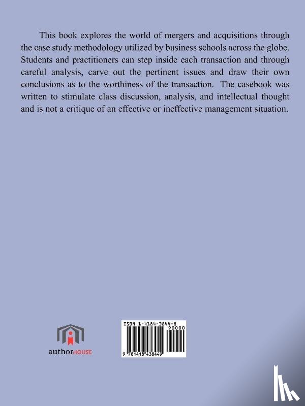 Sullivan, John D. - Case Studies in Mergers & Acquisitions