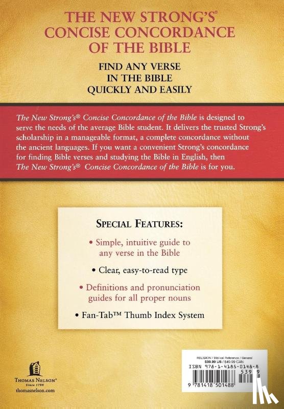 Strong, James - New Strong's Concise Concordance of the Bible