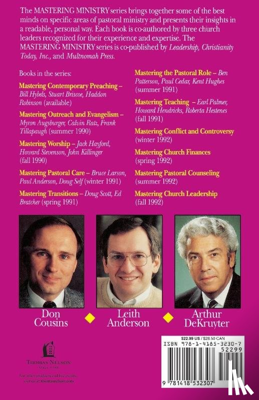 Anderson, Leith, DeKruyter, Arthur, Cousins, Don - Mastering Ministry
