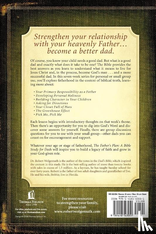 Wolgemuth, Robert - The Father's Plan