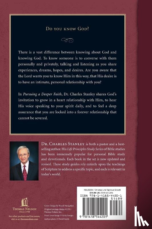 Stanley, Charles F. - Pursuing a Deeper Faith