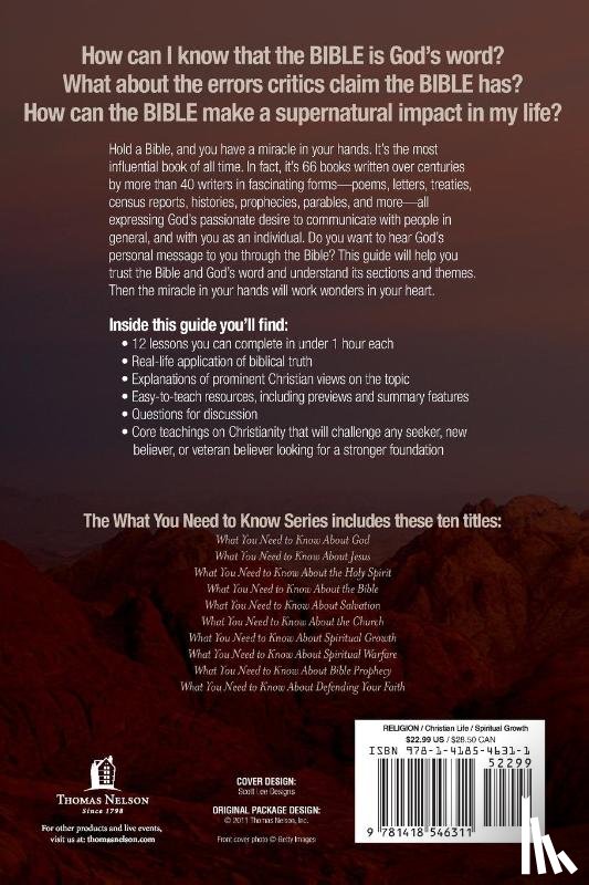 Anders, Max - What You Need to Know About the Bible
