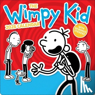 Kinney, Jeff - Wimpy Kid 2026 Wall Calendar with 50 Bonus Stickers
