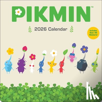 Nintendo - Pikmin 2026 Wall Calendar with Over 50 Bonus Stickers
