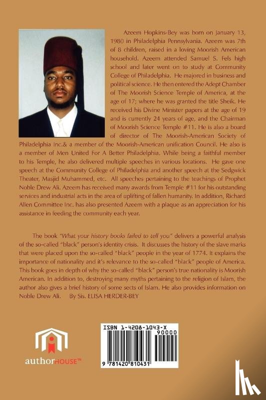 Hopkins-Bey, Azeem - What Your History Books Failed To Tell You