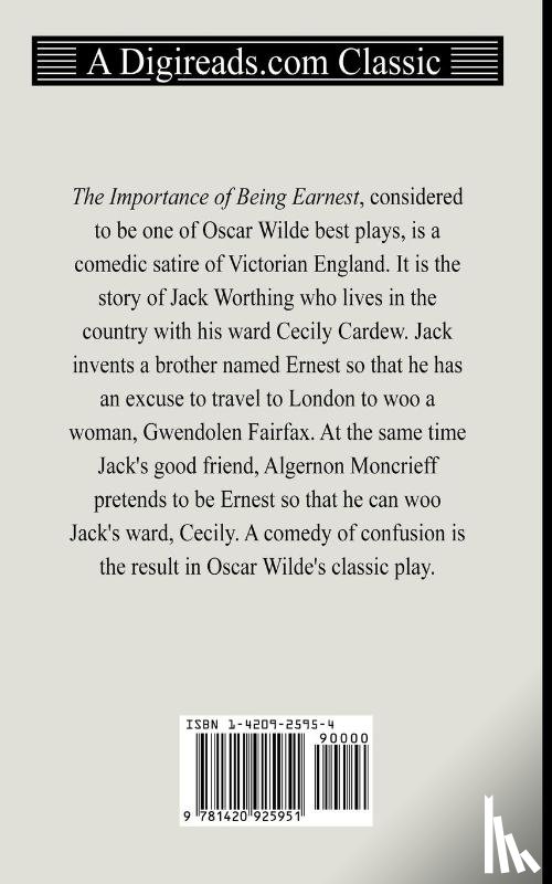Wilde, Oscar - The Importance of Being Earnest