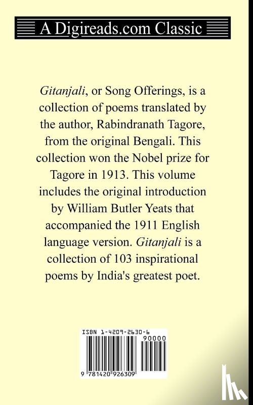 Tagore, Rabindranath - Gitanjali