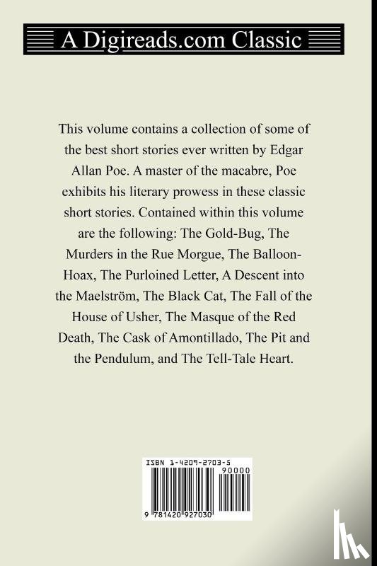 Poe, Edgar Allan - The Best Short Stories of Edgar Allan Poe